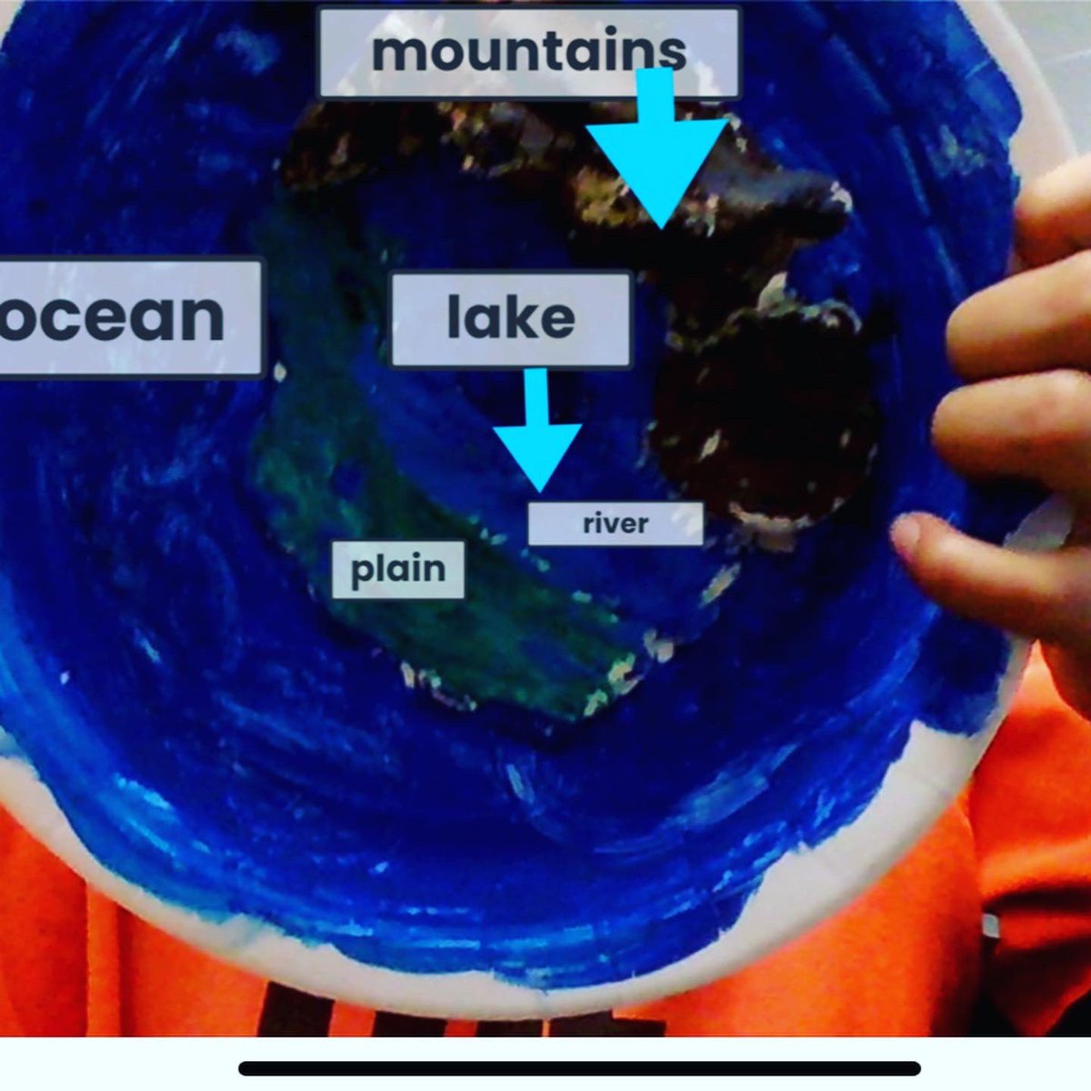 msblecharsclass's tweet photo. @Seesaw We made salt dough landforms in class then took pictures of them, labeled on Seesaw, and recorded information about our landforms. https://t.co/7ZfrJFyK76