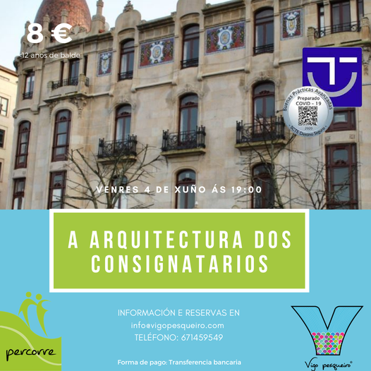 TurismodeVigo's tweet photo. ¿ Quieres conocer la #historia que esconden los edificios de las empresas #consignatarias de #Vigo ?
Únete a la visita de @vigopesqueiro hoy, 4 de junio, a las 19h. Precio: 8€. Menores de 12 gratis.
¡ Te encantará !
@turisriasbaixas https://t.co/8eXqibkZb7
