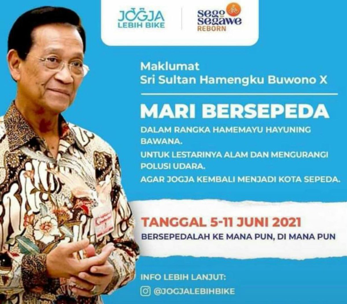 ary_afiadhie's tweet photo. Kanjeng Sultan emang bijaksana. Kata simpatisan Puan ngapain Pak ⁦@ganjarpranowo⁩ sepedahan ke Jakarta segala. Fokus di daerahnya aja! Kerja! Kerja! Kerja! Hanya buat yg ngerti aja yaaa. No Baper pilpres masih jauh… https://t.co/dg427cCIRn