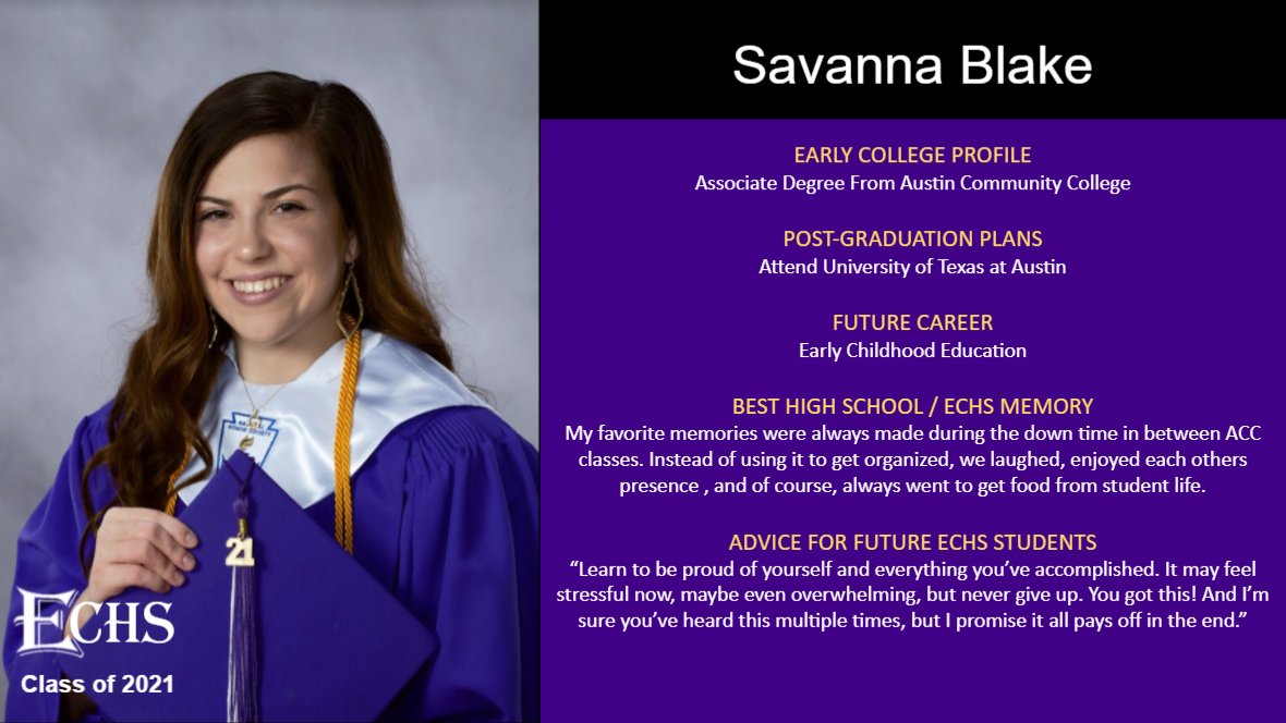 EchsElgin's tweet photo. Friday's "Senior shoutout" of the day goes to Savanna Blake!
@UTAustin https://t.co/JVxisPsJcu