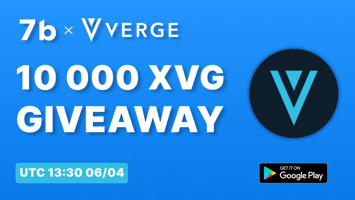 7bbroker's tweet image. $XVG Giveaway🥳

We're happy to announce the start of 10000 XVG giveaway. 3 winners will get - 5000, 3000, 2000 XVG accordingly🎁

Terms:
1. Install 7b and sign up - sevenb.page.link/xvg
2. Subscribe on - @sevenb_roker
3. RT this post

Your 99h starts now🚀