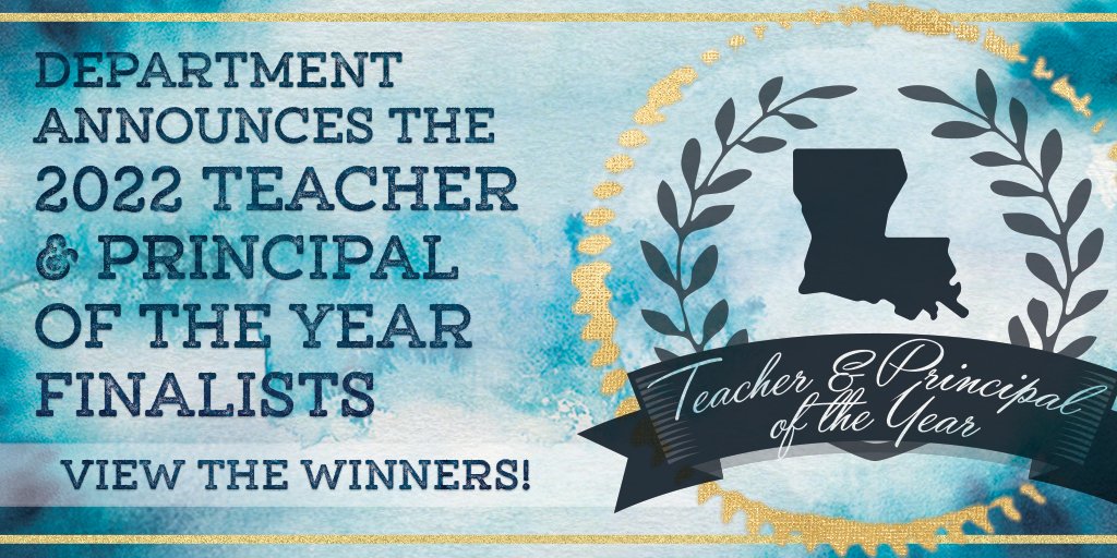 Miss last week's live announcement of the Teacher &amp; Principal of the Year Finalists? The 18 finalists are educators from across the state. Winners will named at a virtual awards ceremony in July. #LAExcellentEducators #LouisianaBelieves #LaEd ow.ly/bEJD50F2ZQ9