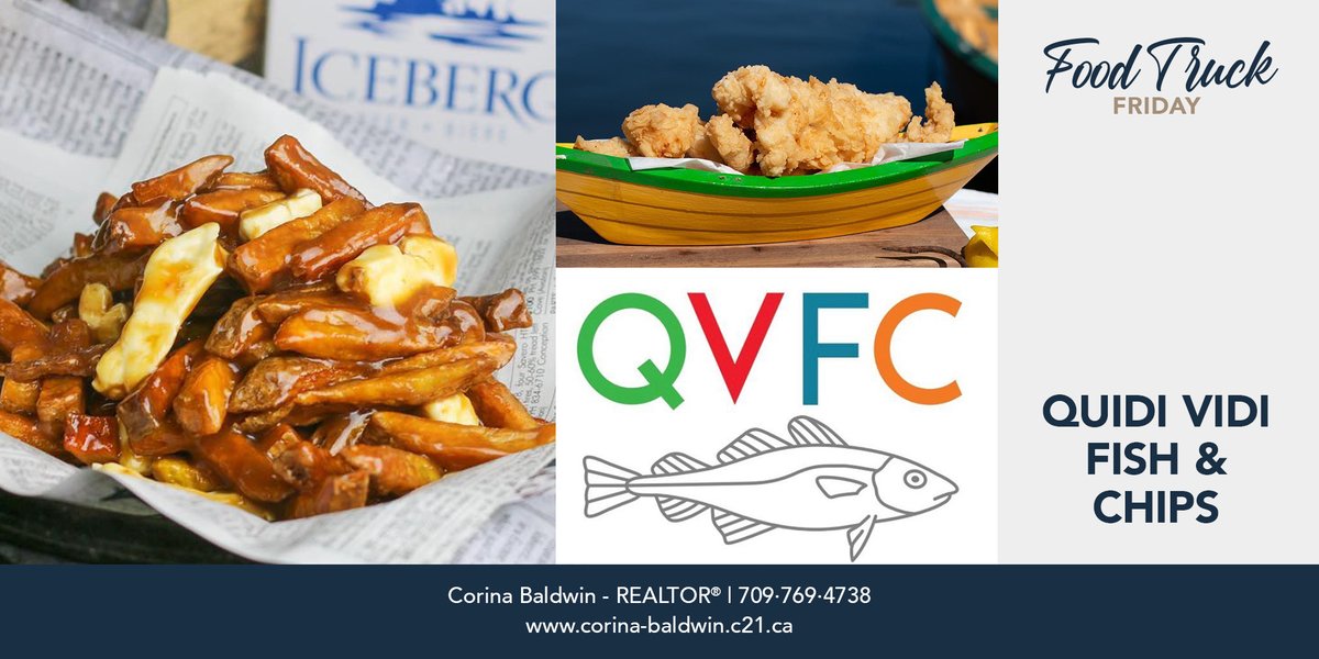 CorinaBaldwin1's tweet photo. Happy #FoodTruckFriday, everyone! 🚚 

Meet @QVFCnl

Fish and chips out of a food truck?? Yes PLEASE!  Located in the heart of Quidi Vidi next to the hallmark brewery, QVFC is proud to be serving ONLY fresh Atlantic Cod!

Check out their page for more! https://t.co/WNOhfl4BFB