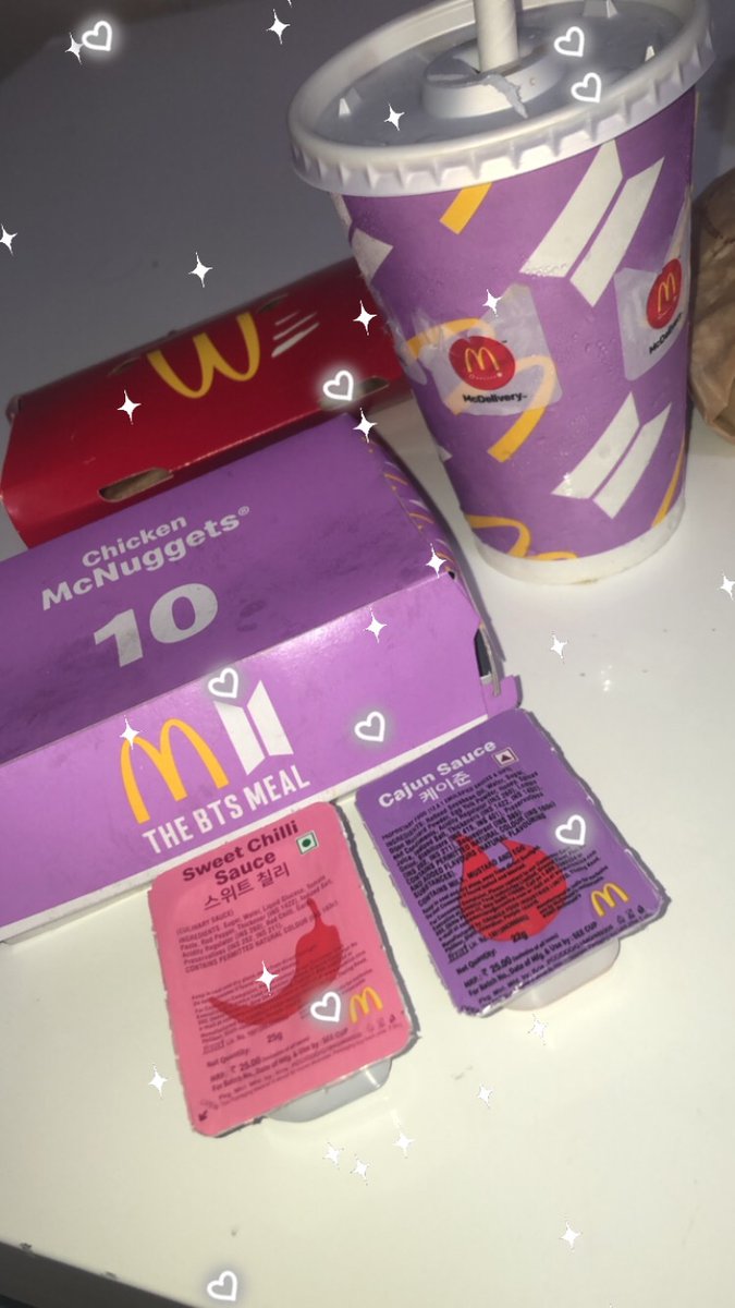 lovjoonie's tweet photo. Secured the bag besties  😋#BTSMeal https://t.co/jlA4oFjgU0