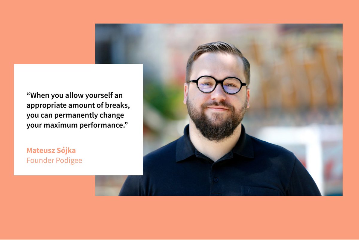 podigee's tweet photo. #UnicornWorkspaces and our CEO Mati Sójka had an exciting interview about the most effective day time, important breaks and a lot more insights of a day of the #Podigee co-founder.
What are your best tips for the best work and day structure?
#podcasting https://t.co/FTKiYCtORH https://t.co/xQFXshxn9g