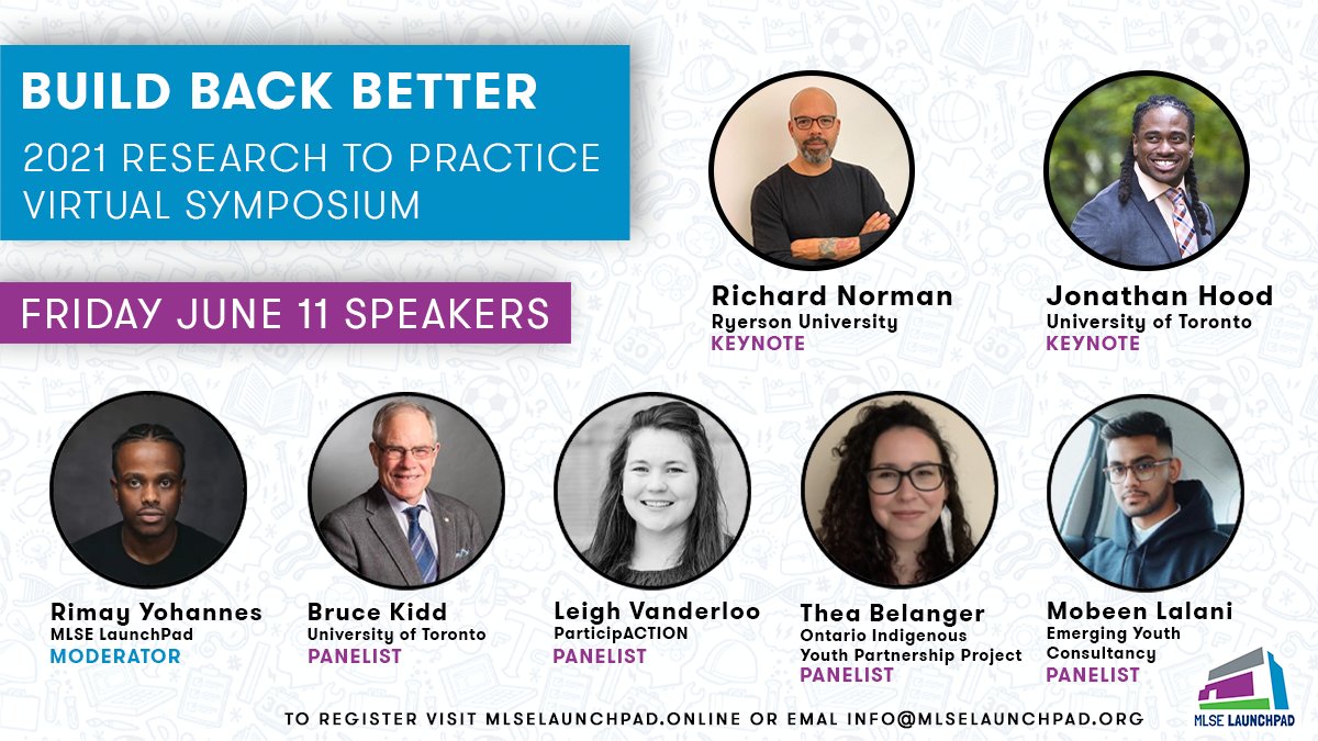 MLSELaunchPad's tweet photo. Join us on June 11 where we'll be discussing what breaking barriers looks like as we build back better in youth sport. Our panel includes members of the MLSE LaunchPad community, academic and youth partners! 

Follow link to register! 
https://t.co/hVm9dPXPsp https://t.co/VGB9xc6DDg