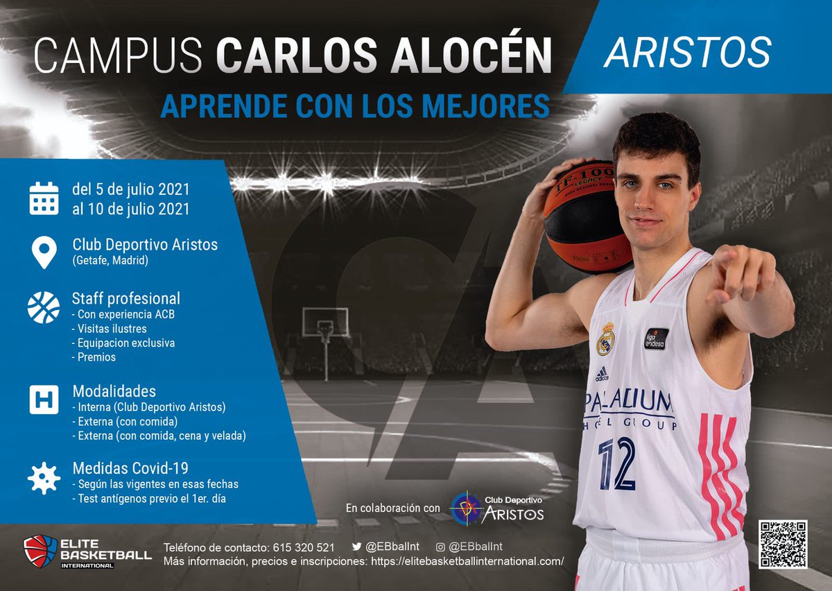 AlvaroGutce15's tweet photo. CAMPUS DE BALONCESTO: 
CARLOS ALOCEN 2021 GETAFE, no te quedes sin tu plaza. https://t.co/FTrCI4LEUF correo de contacto: alonso.gutierrez@elitebasketballinternational.com https://t.co/YrhHe4Hkx3