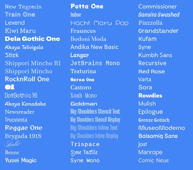 k_vollmar's tweet photo. Google Docs &amp; Slides just added 60 new fonts. 👀 As a self proclaimed “font snob” with a shirt that says “Fonts are my Love Language” these new additions make me SO happy! https://t.co/A5Yv0Wr8L8 https://t.co/60ZkOMAGSZ