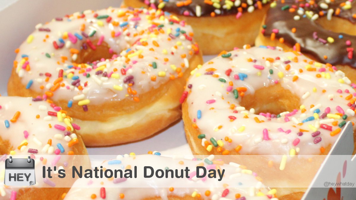It's National Donut Day! 
#NationalDonutDay #DonutDay #DoughnutDay