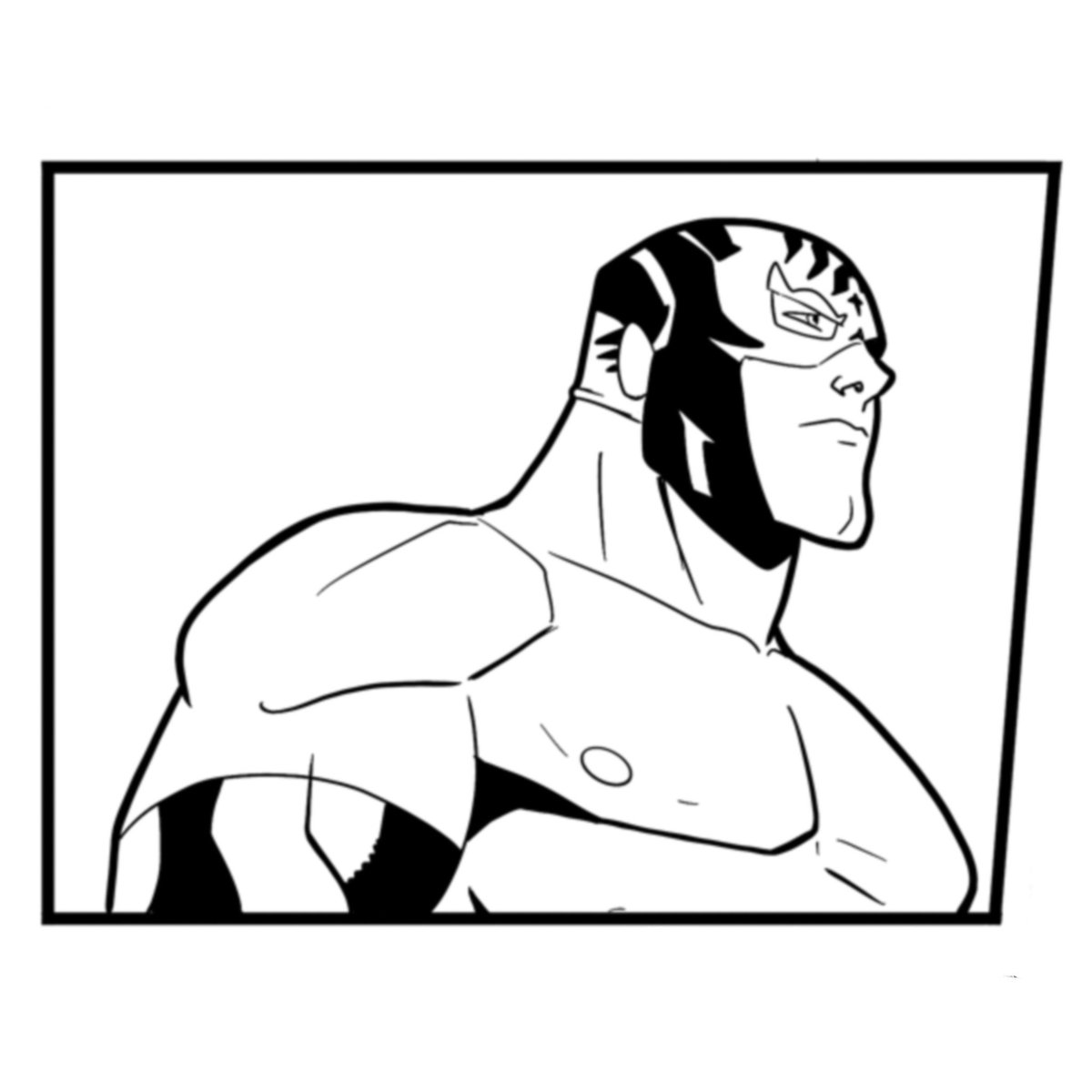 BrightlancerArt's tweet photo. It’s my BDay, support my Kickstarter 🤪
Sabre steps into the #victoryproworld ring in issue 2 of #glorybound from @ComicsSandstone #kickstarter is live now 🤘
A process from finished colours to rough sketch.
#wip #process #comicart #wrestlingandcomics #prowrestling https://t.co/v15G11w4ec