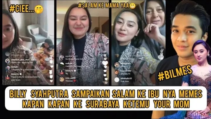 62_video's tweet photo. CIEEE...😄 | Billy Nonton Live IG Nya Memes Dan Billy Kirim Salam Kapan2 Kita Ke Surabaya Ketemu Your Mom Camer Wadidaw Jon | #BILMESHARUSHALAL #BILMESMENUJUHALAL 
#BILMES https://t.co/Zii3iyiGiR