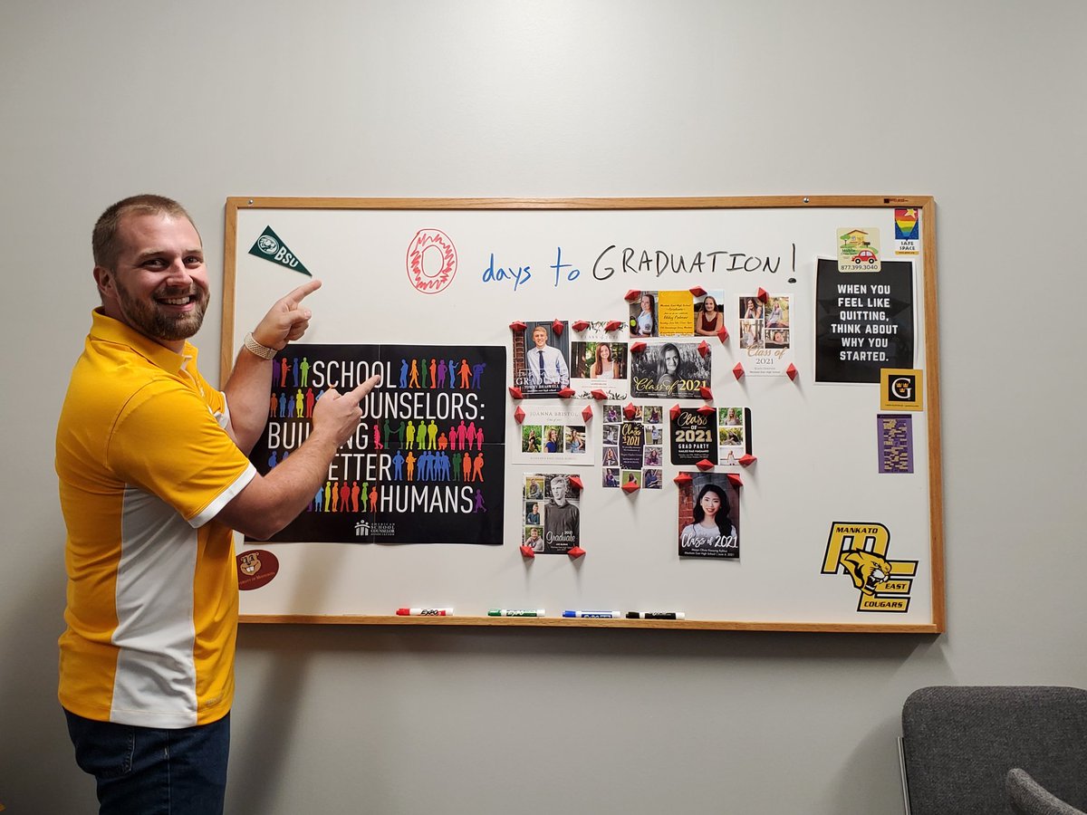Today's the day! @VanderLindenSTP  #Classof2021 <a href="/east_counseling/">Mankato East Counseling</a>