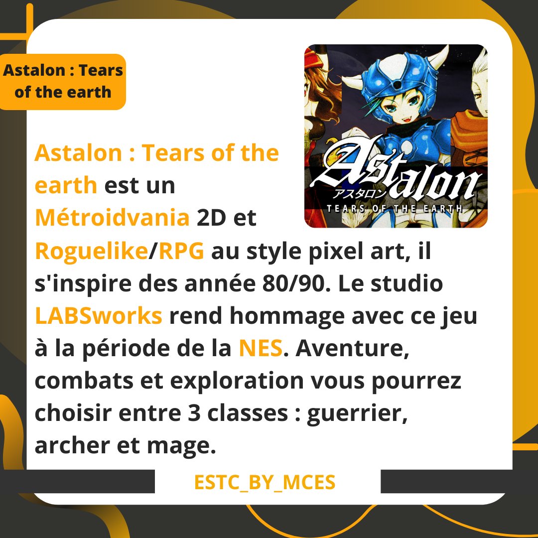 Estc_By_Mces's tweet photo. Voici quelques actus que vous n'avez peut être pas vu passer cette semaine ! 🧐
#gaming_news #gaming #Estc_By_Mces #MARSEILLE #actu #MCES #PC #GenshinImpact #EpicGamesStore #E32021版 #ubisoft #Nintendodirect #RPG #Labsworks #metroidvania #Japon #esport #Switch #console https://t.co/AgGlrY1Y1n