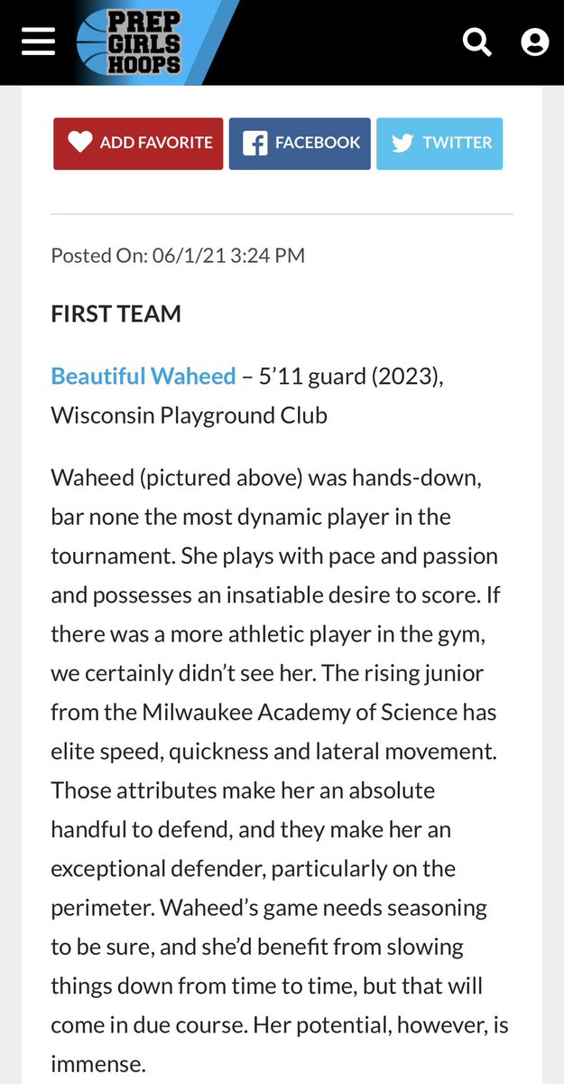 Wisconsin PGC GirlsBB (@wisconsinpgcgbb) on Twitter photo Congratulations <a href="/Beautybuckets1/">Beautifulwaheed</a> for making 16u all tournament team for <a href="/PGHCircuit/">Prep Girls Hoops Circuit π</a> <a href="/PGHWisconsin/">ππ«ππ© ππ’π«π₯π¬ ππ¨π¨π©π¬ ππ’π¬ππ¨π§π¬π’π§</a> Legacy Finals!!! We are so proud of you!!! Thank you <a href="/PGHCircuit/">Prep Girls Hoops Circuit π</a> for an amazing spring!!! <a href="/RiseCircuit/">UA Rise Circuit</a> <a href="/TFNsRun4Roses/">TFN's Run 4 Roses</a> Congratulations <a href="/Beautybuckets1/">Beautifulwaheed</a> for making 16u all tournament team for <a href="/PGHCircuit/">Prep Girls Hoops Circuit π</a> <a href="/PGHWisconsin/">ππ«ππ© ππ’π«π₯π¬ ππ¨π¨π©π¬ ππ’π¬ππ¨π§π¬π’π§</a> Legacy Finals!!! We are so proud of you!!! Thank you <a href="/PGHCircuit/">Prep Girls Hoops Circuit π</a> for an amazing spring!!! <a href="/RiseCircuit/">UA Rise Circuit</a> <a href="/TFNsRun4Roses/">TFN's Run 4 Roses</a>