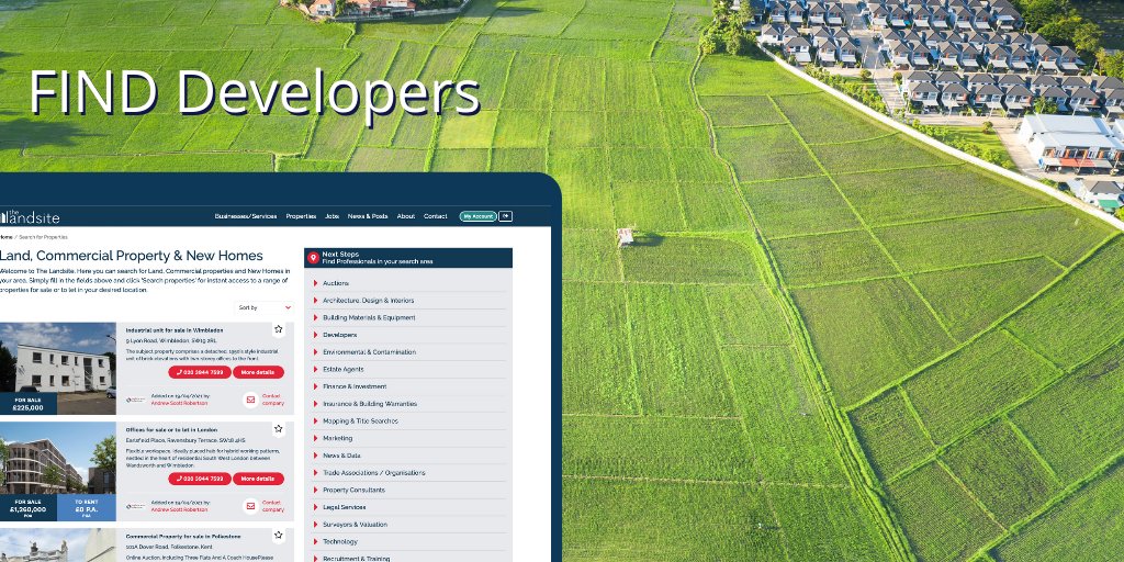 Find Developers on The Landsite.  
Source Land &amp; Commercial property for  #development through The Landsite #network.  Find Developers on The Landsite  | zcu.io/kKNY |
Find Land for development here | zcu.io/efGY |
#propertyprofessionals #land #developer