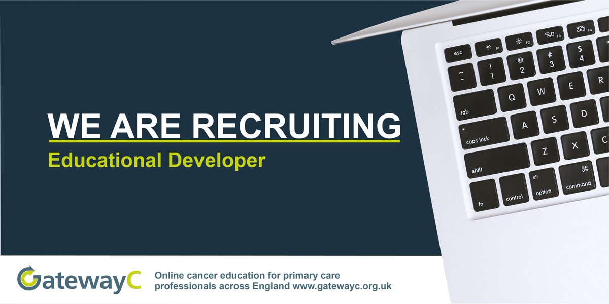 GatewayC_'s tweet photo. We are looking for an #EducationalDeveloper to join our team!
The candidate will support the development of high quality, evidence-based online courses.
Learn more and apply via this link 👉 https://t.co/pCdVFlTr41 #NHSJobs #CancerEducation #JobOpportunity https://t.co/we5LsdnmH8