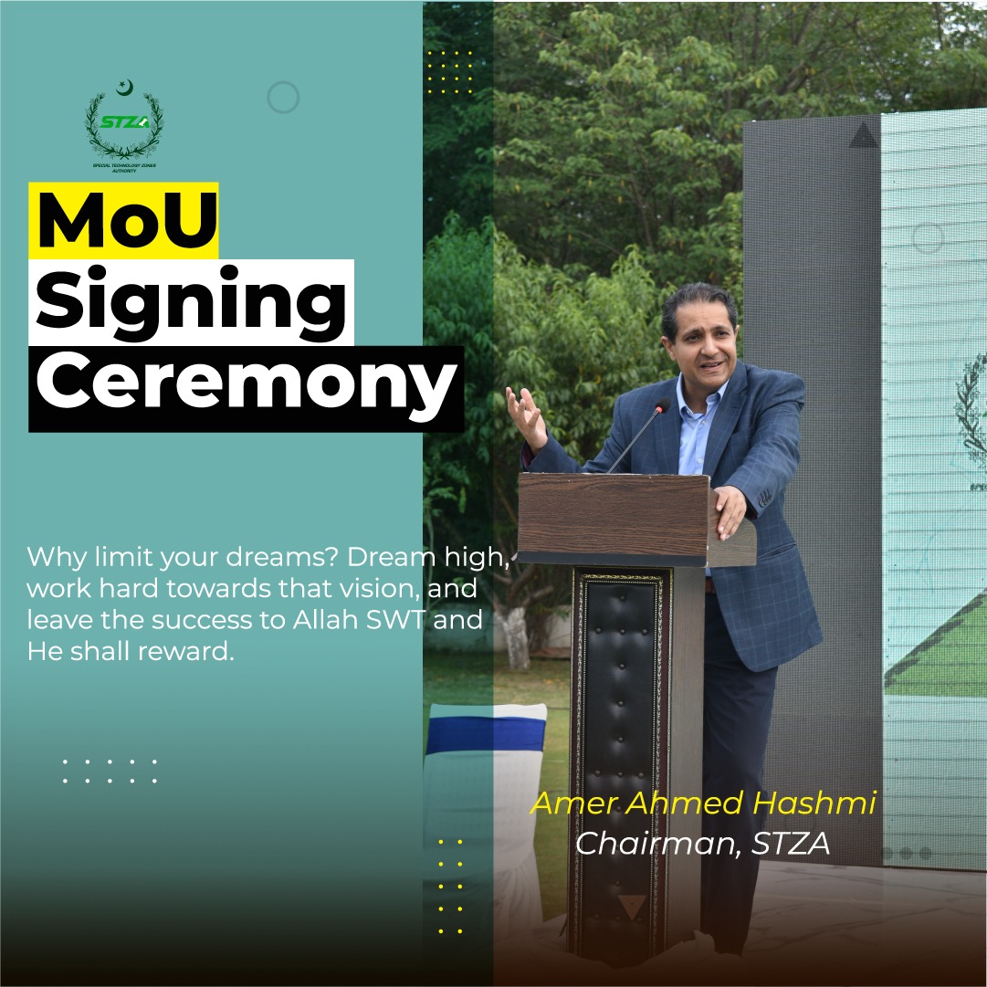 RapidevGroup's tweet photo. A few great words by Chairman Special Technology Zone Authority, Mr. Amer Ahmed Hashmi on MoU signing Ceremony between Rapidev and STZA. 

#RapidevDMCC #RapidevPrivateLimited #Rapidevfamily #STZA #Technology #Innovation https://t.co/4Fbwqzc0Qp