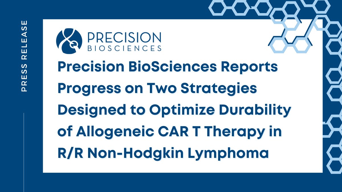 We are excited to report dual progress on our allogeneic #CART therapy for R/R NHL patients. Today's #ASCO21 poster presentation shows response &amp; safety #data from PBCAR0191, and our PBCAR19B Stealth Cell Phase 1 clinical study is open for enrollment &gt;&gt; bit.ly/3wRniMc