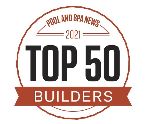 We are honored to have been named one of the top 50 Pool Builders in the nation for 2021 by Pool &amp; Spa News. Thanks to all of our amazing employees and customers! bit.ly/3ifMCru