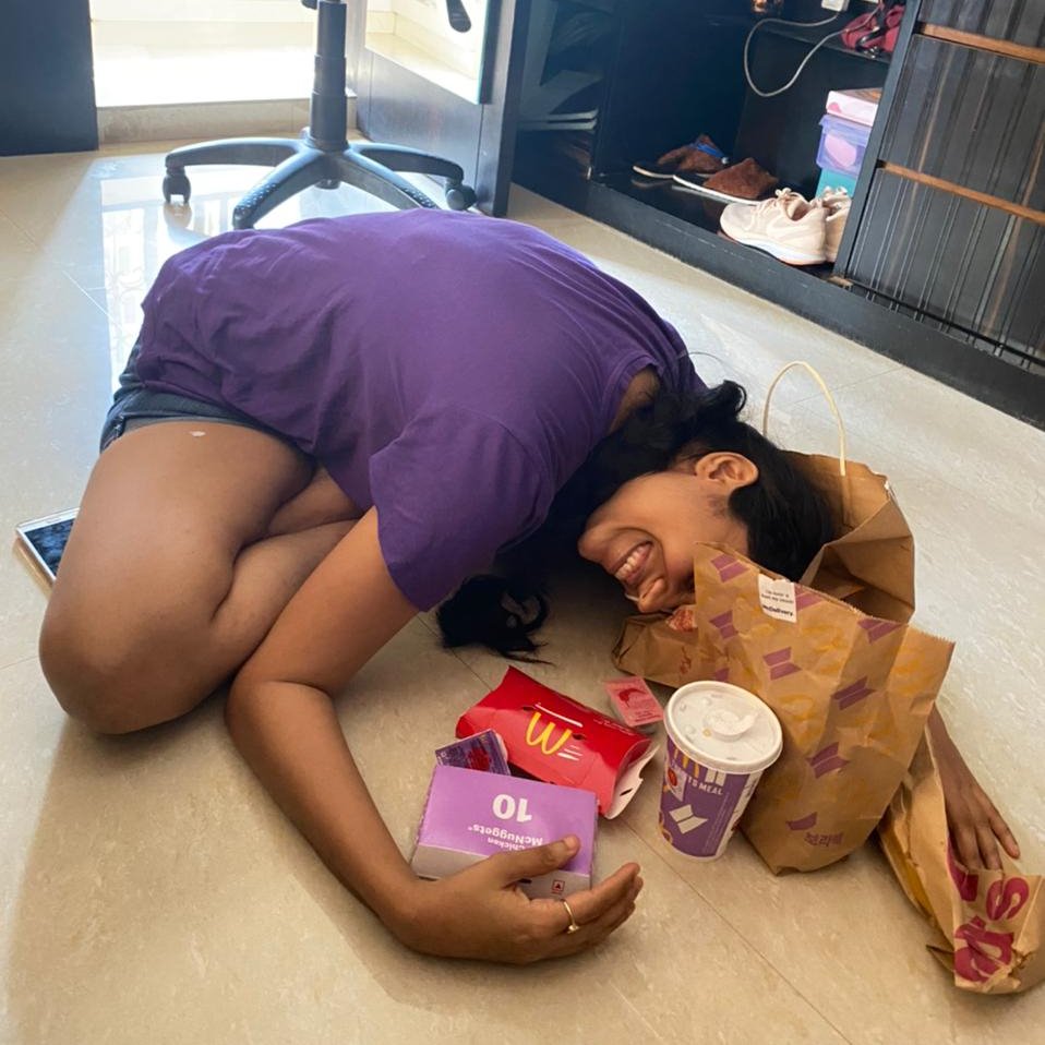 DaminiNaik's tweet photo. Guess who got her #BTSmeal ?? https://t.co/UuQmM80kKL