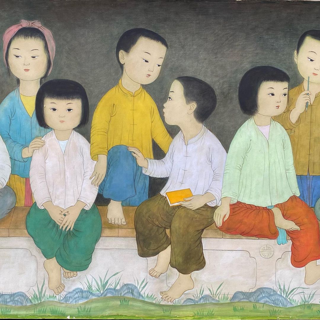 i_de_puysegur's tweet photo. SOLD €537,650 € for MAI-THU (1906 1980),"Sur le balcon, 65",
This exceptional ink and gouache on silk laminated on flexible cardboard was sold @quaidesencheres auction house in Macon (France)
52 x 88 cm, signed lower left, countersigned, titled and dated 65.
#maithu #asianart https://t.co/j5q1K5qirQ