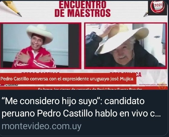 Si gana el pelotudo peruano  comunista, ya sabemos entonces muy bien quien es el padre que le enseñó a dirigir un país ...👇👇👇👇