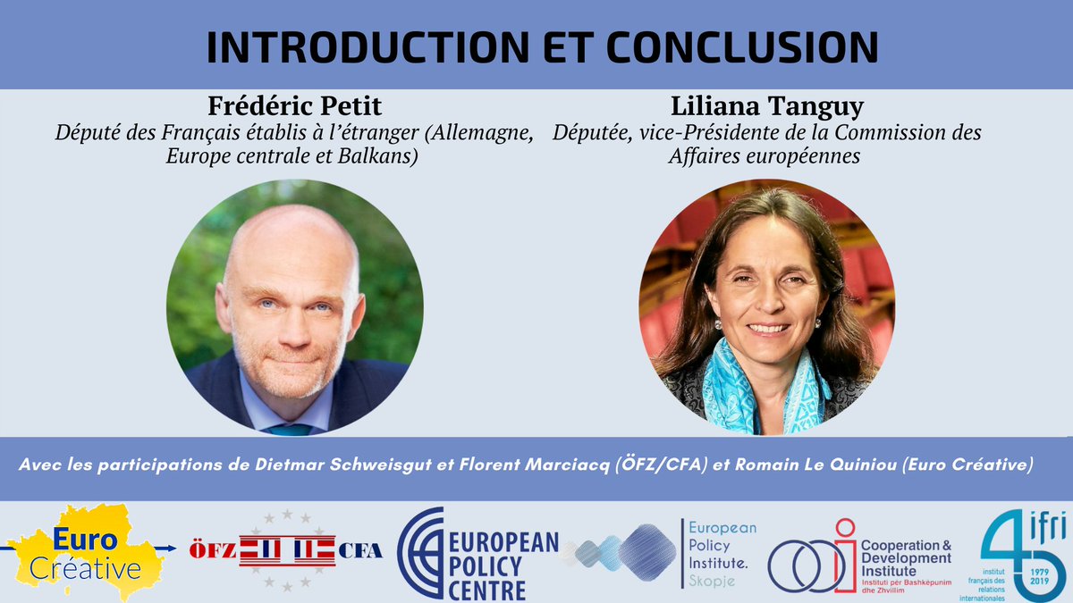 📅Mardi 8 juin - 10h-12h30 (CET)

📺La France et les Balkans occidentaux: un engagement stratégique

🤝"Introduction et Conclusion" par <a href="/fpetitAN/">Frédéric Petit 🇺🇦</a> et @LilianeTanguyAN <a href="/AssembleeNat/">Assemblée nationale</a>

Pour vous inscrire à l'événement, suivez ce lien: facebook.com/events/3084898…