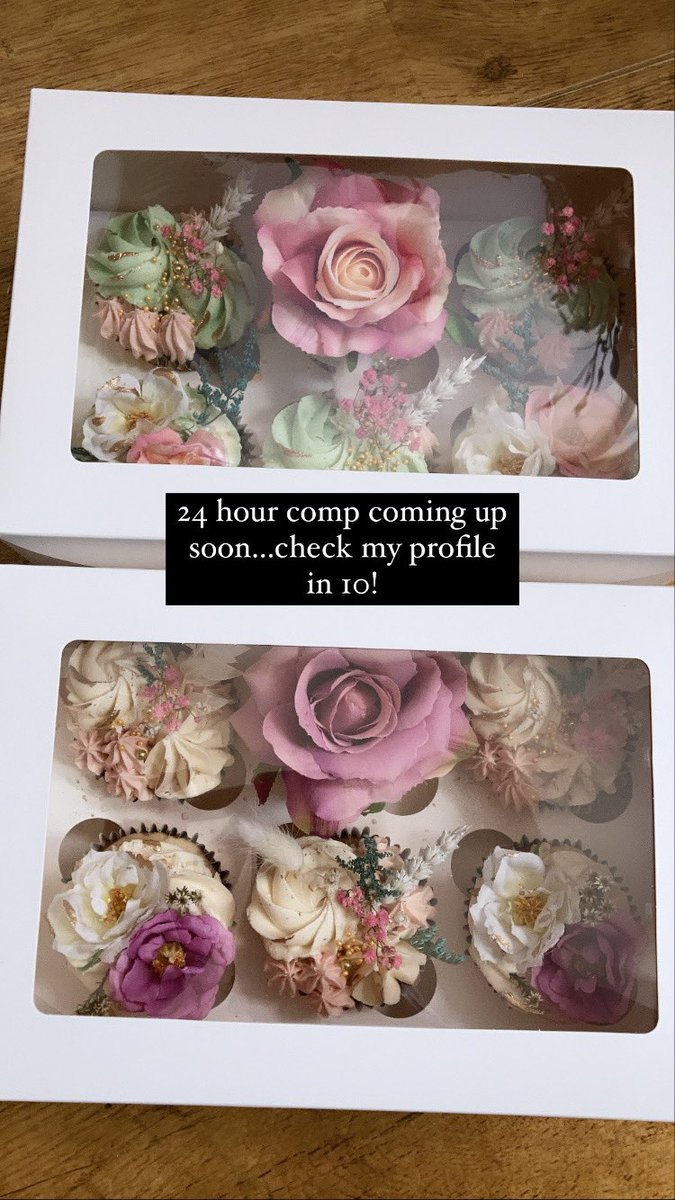 LaurasBakery's tweet photo. Just a little comp to say thank you, I’m gonna run a whole lot more but for now this is all I’ve got!  ...I’ll choose the winners tonight before bed so be quick to enter! 4 winners, 4 boxes available!

I’m taking orders from the 22nd of June so please don’t be wary of emailing https://t.co/9K33M7HYLq