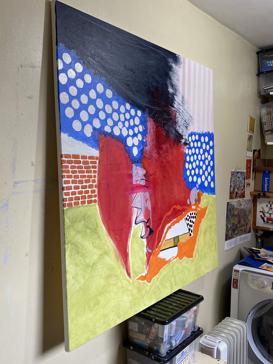 suemcqueenart's tweet photo. Another recently finished painting โSwimsuitโ 100x100cm, oil on canvas, 2021, a cheerful image appropriate for this rainy Friday! #suemcqueenart
@artcanorg
@TurpsBananaMag #artcanorg
#londonartist
#artforsaleuk
#walthamstowartist
#Leytonstone
#wansteadcommunity https://t.co/n2HzjyErYO