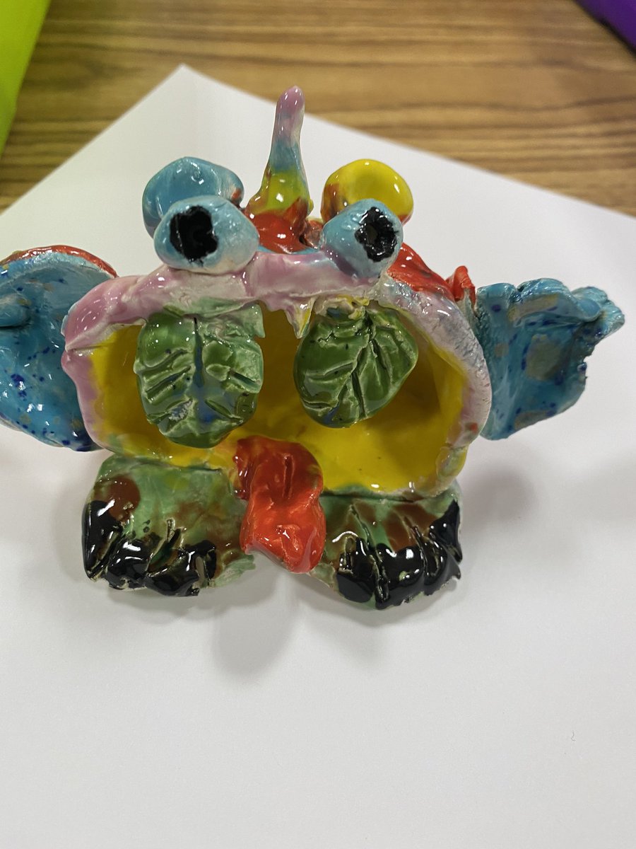 CreatingWithMrC's tweet image. Careful @HTS_Dolphins they might bite!  2nd grade pinch pot creatures based on their learning of  animal adaptations with @KMinarik1 they loved using their imagination for camouflage, escaping predators, protecting their young, and so much more! @MrsWaldal @MrsMazepa @DMSEF8