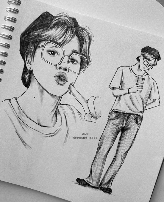 I remember how much I was excited to draw him last year in this outfit 