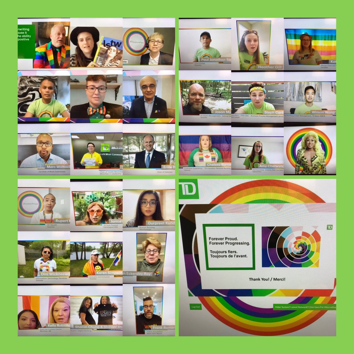 Great afternoon being part of TD Pride Parade. Proud to be working for a diverse and inclusive company. Thank you for honoring your stories. 
#foreverproud                                                             #foreverprogressing
