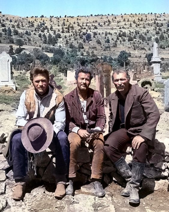 Clint Eastwood, Eli Wallach and Lee Van 