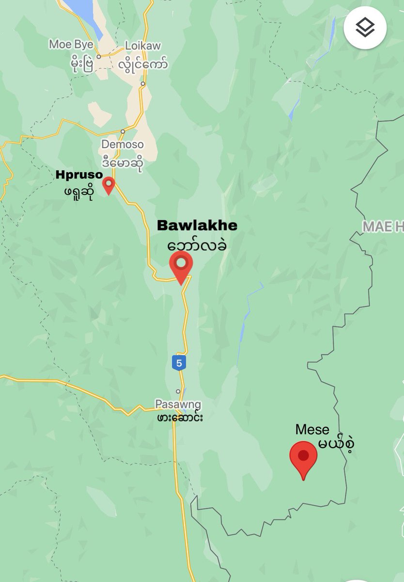 Power outages have been reported in Hpruso, Demoso, Bawlakhe, Pasawng, and Mese townships in #Kayah  State, according to locals.

#June4Coup #WhatsHappeningInMyanmar