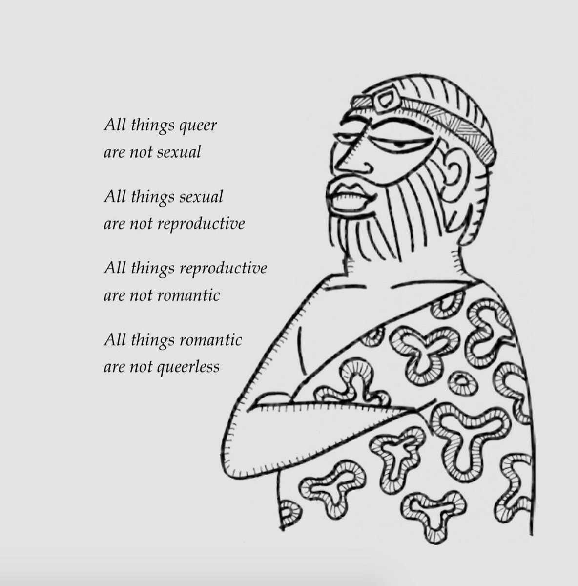 SiyahiJaipur's tweet photo. To appreciate this fluidity of nature,
And the shifting rigidities of culture,
Is to appreciate queerness.
.
.
#KnowYourPride
.
.
.
This and more in @devduttmyth’s Shikhandi: And Other Queer Tales They Don’t Tell You.
#siyahijaipur #siyahilitagency https://t.co/MUBWrX1qG2