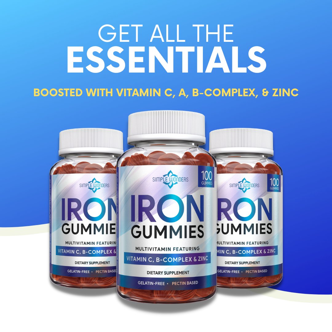 SimpleWonders_'s tweet photo. Our Iron Gummies are packed with all the minerals and vitamins your body need to stay optimally functioned 💪🏻 

#Iron #multivitamin #irongummies #supplements #vitamins #minerals #simplewonders https://t.co/S4WjArAOWV