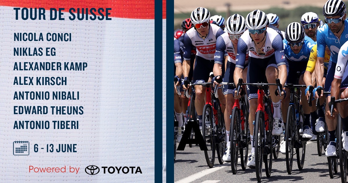 LidlTrek's tweet photo. 🇨🇭 #TourDeSuisse 
Sunday ends one WT race and begins another in the final preparation for many for the mighty Tour.

Our lineup👇 https://t.co/Ya8smCFilz