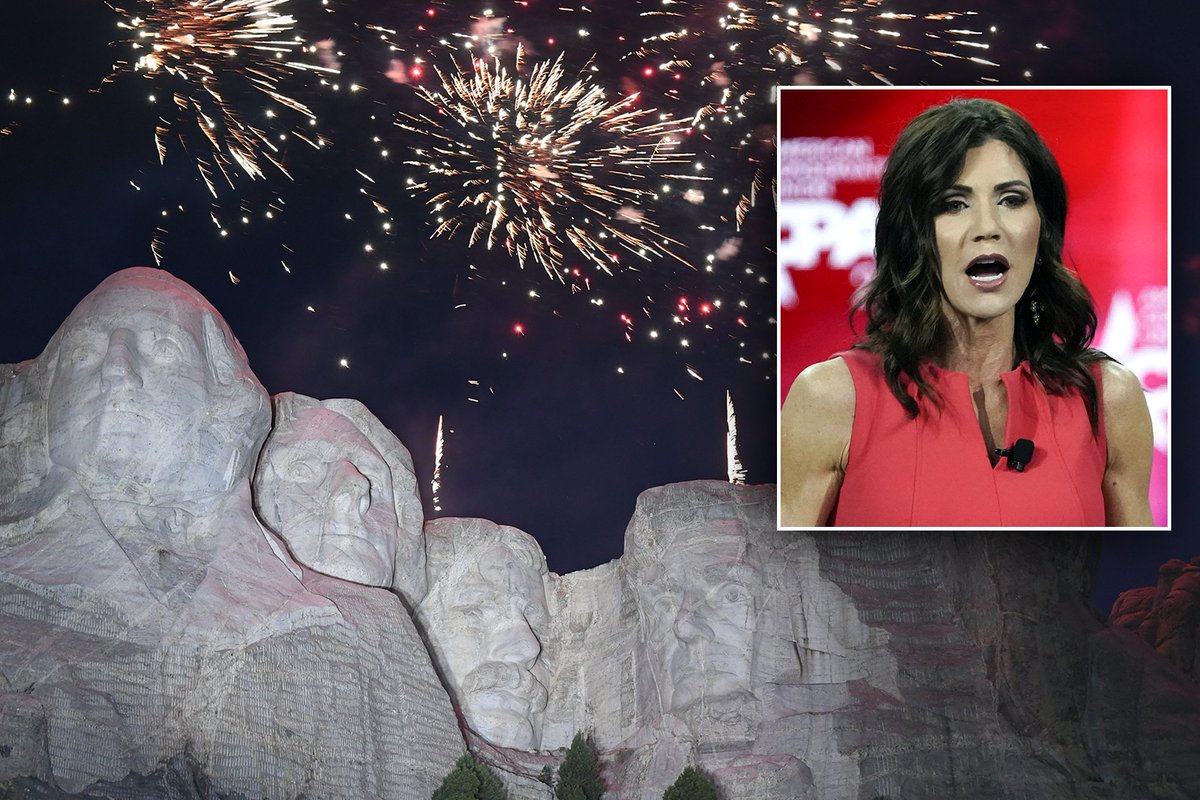Wil_Johnson1's tweet photo. SD Gov. Noem Slams Biden Admin Decision to Close Mt. Rushmore for Fourth of July — ‘They Don’t Want to Celebrate America or Freedoms’ [Video] https://t.co/azKypCVeoU https://t.co/BTURNMt839