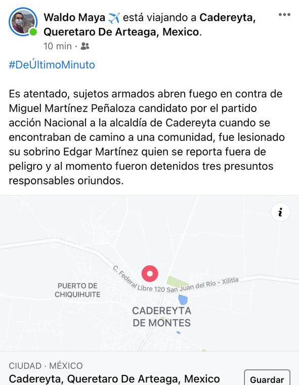 CmdteVulcano's tweet photo. Por acá el reportero del @DiarioQro y @AztecaQueretaro ya hasta andaba matando al candidato del @PANqueretaro Miguel Martínez Peñaloza y el candidato ni siquiera estuvo en el lugar 
Así las cosas! https://t.co/k5DO5vjIpF
