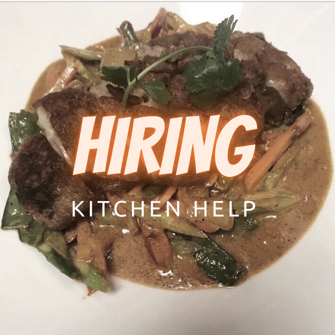 Esaan's tweet photo. We’re looking for some help so we can keep bringing you delicious fresh Thai food!

Thursdays and Fridays only and we’ll teach the right candidate all you need to know to succeed. Work in a sunny, clean, positive &amp; healthy environment with some fine people for great customers! https://t.co/T8v7yRTTuz