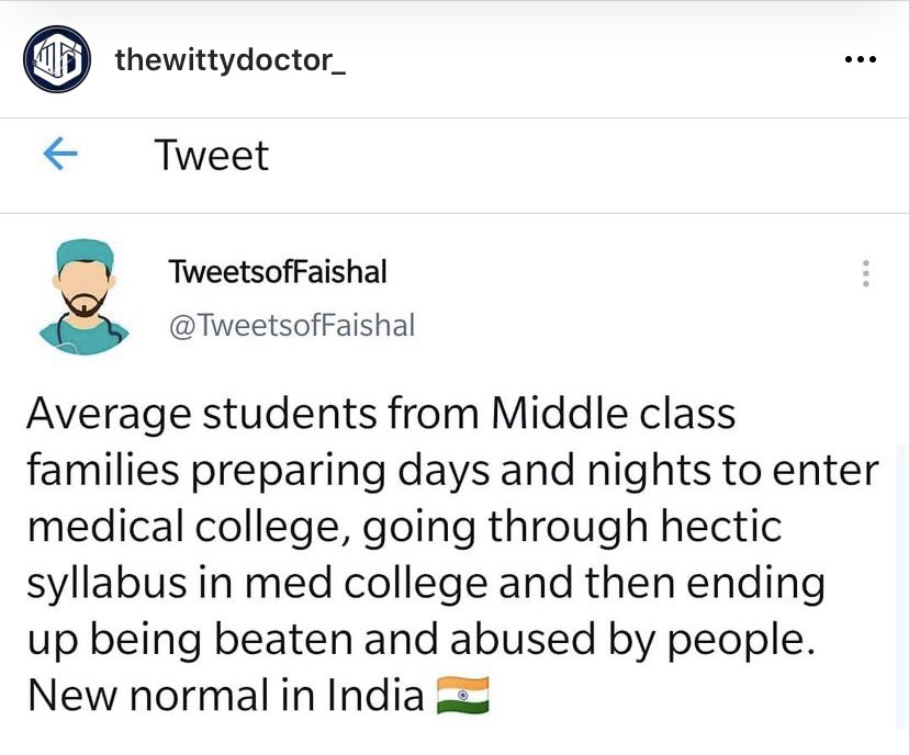 ChinniGreeshma's tweet photo. We are here to save lives. Not to get abused or assaulted. 
#StopViolenceAgainstDoctors #MedTwitter #iStandWithDoctors #savedoctors 
@SonuSood @PMOIndia @drharshvardhan https://t.co/bPpC6Y3t3c