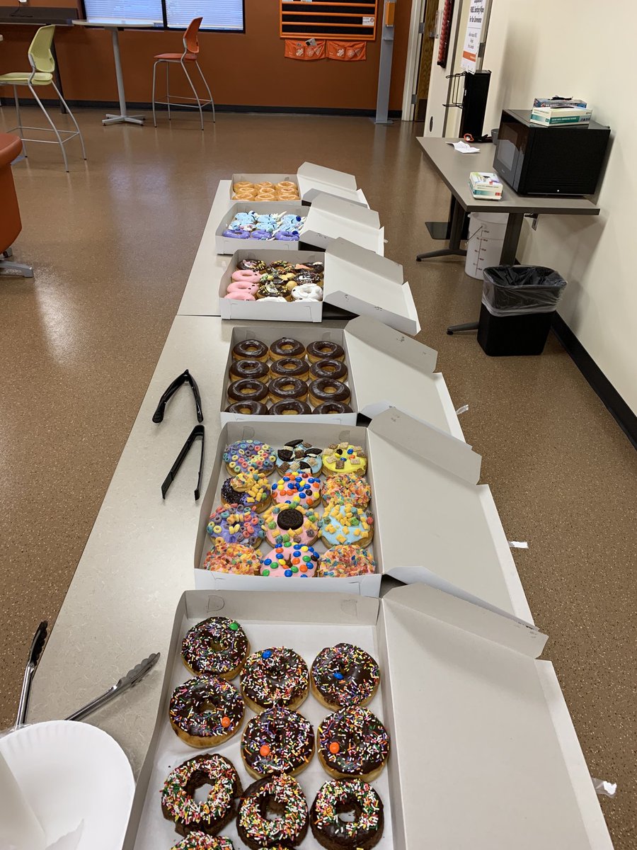 Celebrating National Donut day in Lathrop 5363. These are not your regular donuts, time for a sugar rush. ⁦<a href="/lmh839/">Lisa Coplen</a>⁩ ⁦<a href="/BerniceBiasca/">Bernice Biasca</a>⁩