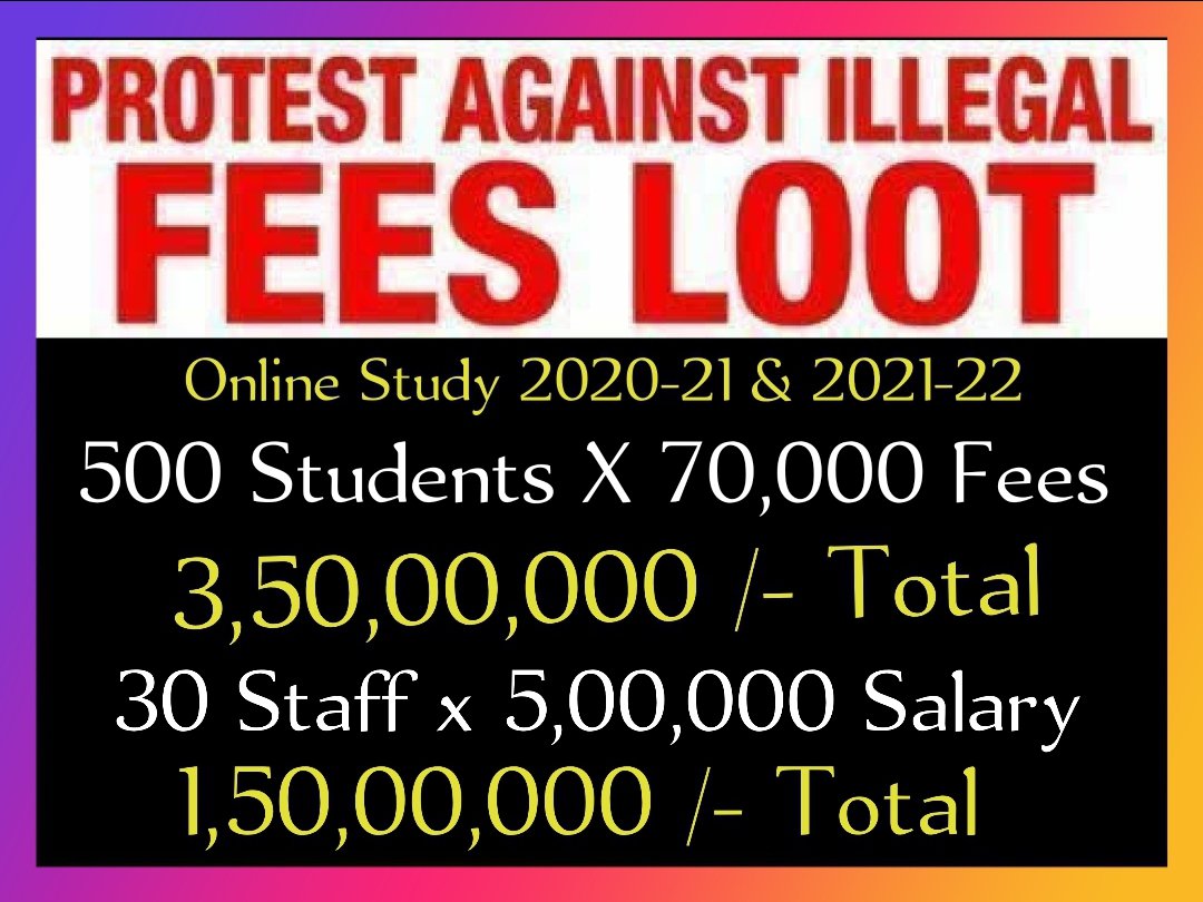 <a href="/PMOIndia/">PMO India</a> <a href="/narendramodi/">Narendra Modi</a> #SchoolFees #schoolfights <a href="/CMOMaharashtra/">CMO Maharashtra</a> <a href="/CMOfficeUP/">CM Office, GoUP</a> <a href="/cmohry/">CMO Haryana</a> <a href="/AndhraPradeshCM/">CMO Andhra Pradesh</a> <a href="/CMO_Odisha/">CMO Odisha</a> <a href="/CMOGuj/">CMO Gujarat</a> <a href="/CMOKerala/">CMO Kerala</a> <a href="/CMODelhi/">CMO Delhi</a> <a href="/CMOfficeAssam/">Chief Minister Assam</a> 
Online Study 2020-21 and 2021-22