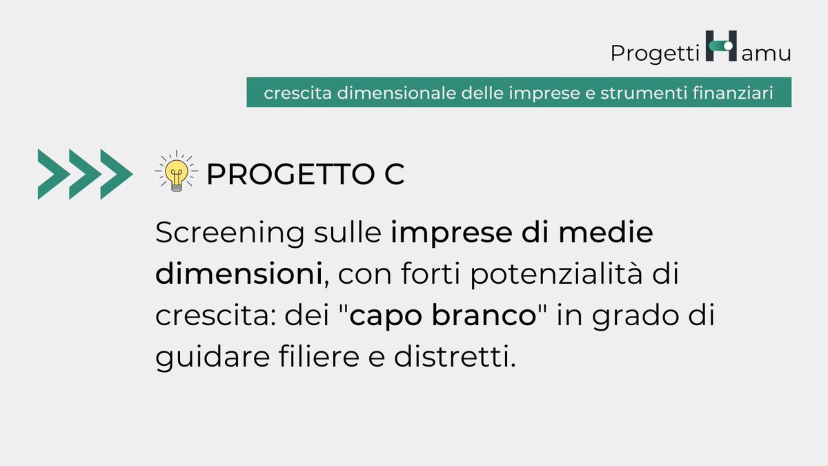 💡 #ProgettiHamu. Selezionare e scegliere le migliori medie #imprese di #Abruzzo, #Marche #Umbria, per creare filiere industriali ed ecosistemi, con un forte ritorno sul tessuto economico delle tre regioni.