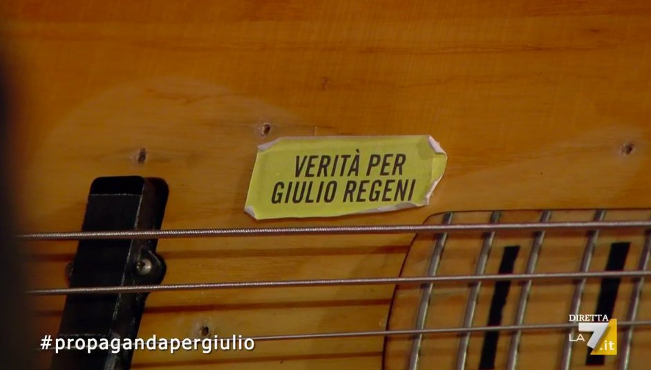 Si deve esigere sempre verità per Giulio Regeni.

<a href="/GiulioSiamoNoi/">Giulio siamo noi</a> 
#propagandalive 
#propagandapergiulio
<a href="/lazzarolazz/">Gabriele Lazzarotti</a> 
<a href="/welikeduel/">Propaganda Live</a>
