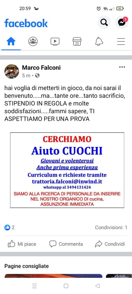 Assunzione immediata