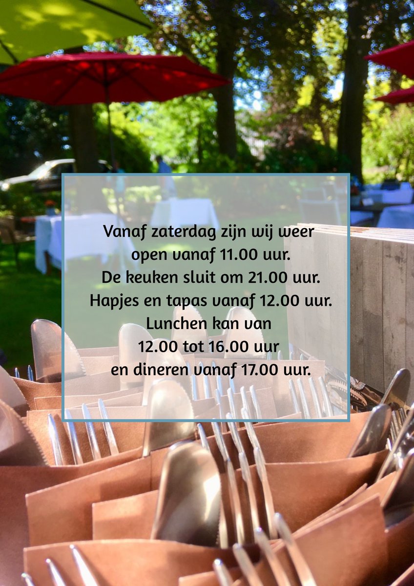Geniet vanaf zaterdag binnen of op ons terras van onze nieuwe kaart! dekorenmolen.com/downloads/69/d…