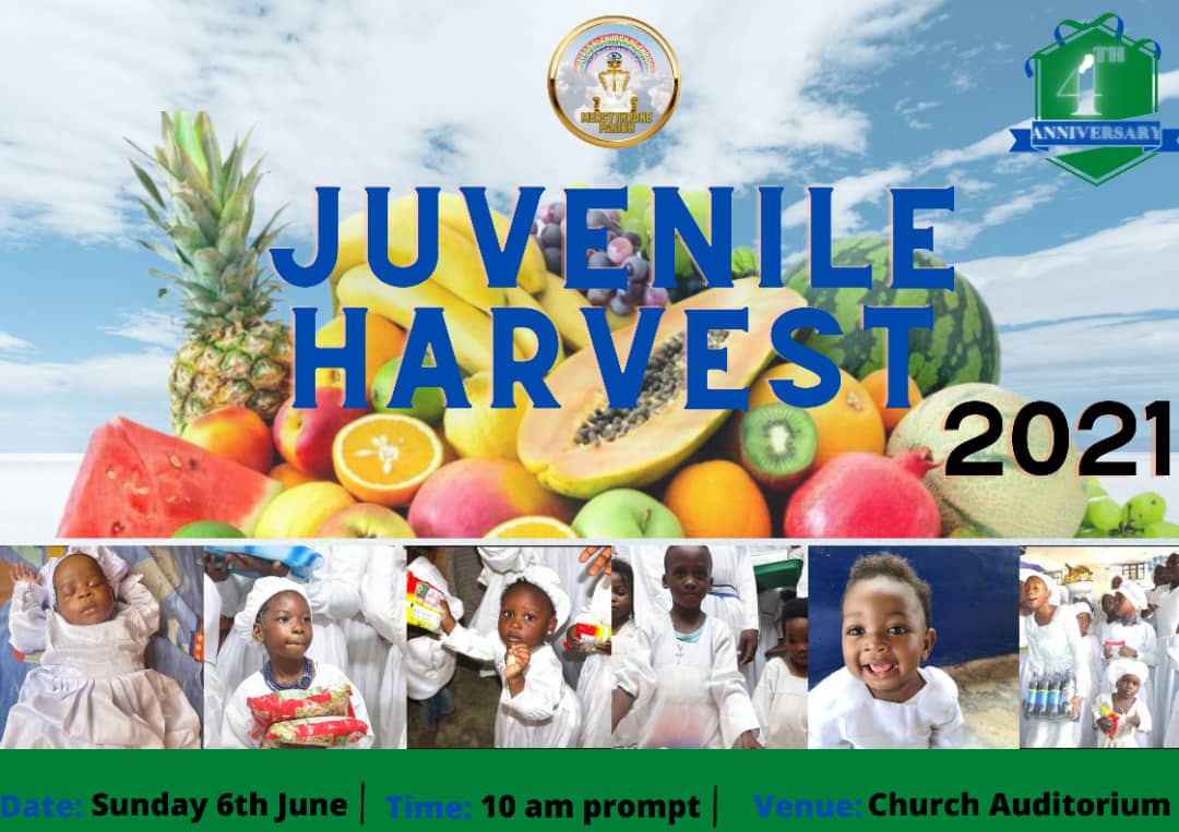 cccmercythrone's tweet photo. Join us as we celebrate God's awesomeness   this sunday. 
Date: 6th june 2021
Venue: SalaboGold estate,Ikorodu-imota road before Kayrem Filling Station Salabo Imota Ikorodu Lagos state
Time: 10am prompt 
#juvenileharvest #2021juvenileharvest #celestialchurch https://t.co/riE8SlG7mq