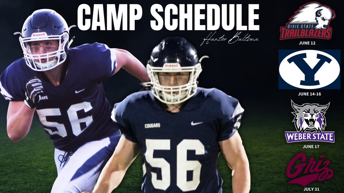 BultsmaHunter's tweet photo. Can’t wait to hit the field at my first round of summer football camps next week!💯💪🏻 https://t.co/Q7alFnrtz0