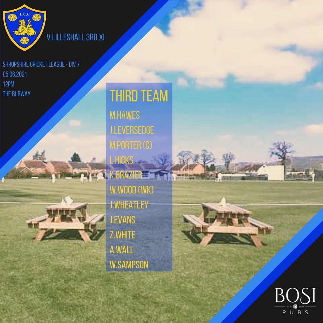 LudlowCricket's tweet photo. All 3 teams back in action tomorrow! 

The 1st XI travel to @FranktonCC in the @Henshalls @ShropCCLeague
Premier Division 

Whilst the 2nds and 3rds are at home to @cricket_monty 1sts and @LilleshallCC 3rds in Div 2 and 7 respectively! 

Bar open from 12, sun is out!! https://t.co/KVdBa7ai9D